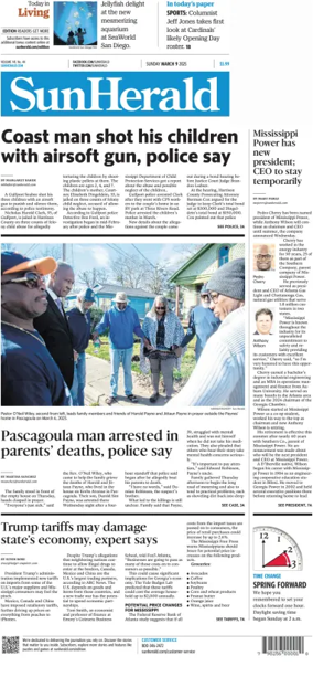 Cover of The Sun Herald (Sunday)