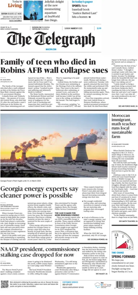 Cover of The Telegraph (Macon) (Sunday)