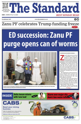 Cover of The Standard (Zimbabwe)