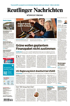 Cover of Reutlinger Nachrichten