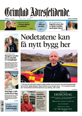 Cover of Grimstad Adressetidende