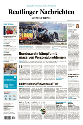 Cover of Reutlinger Nachrichten