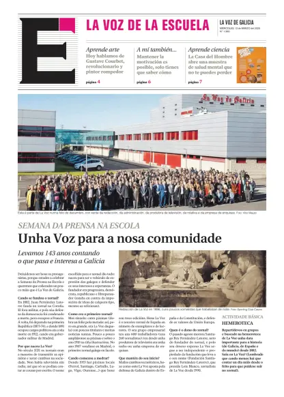 Cover of La Voz de Galicia (Barbanza) - La Voz de la Escuela