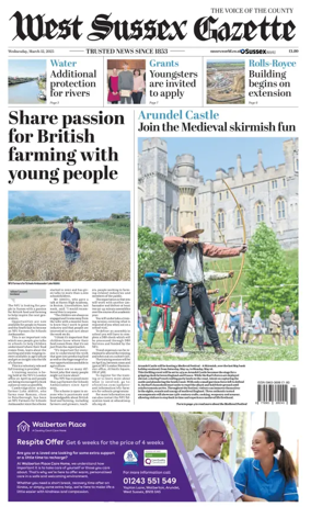 Cover of West Sussex Gazette