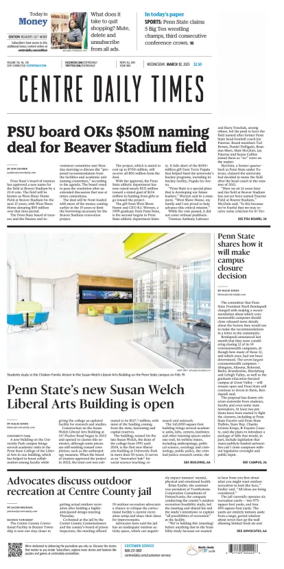 Cover of Centre Daily Times