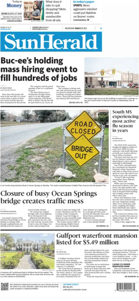 Cover of The Sun Herald