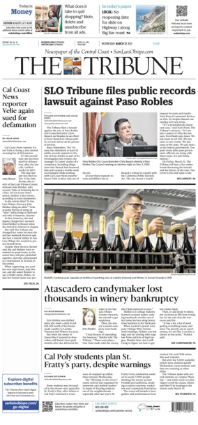 Cover of The Tribune (SLO)