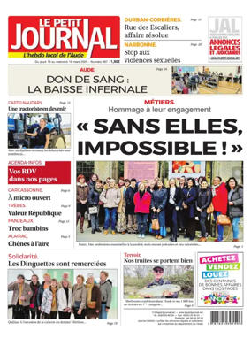 Cover of Le Petit Journal - L'hebdo local de l'Aude