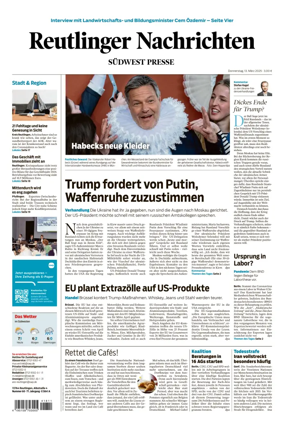 Cover of Reutlinger Nachrichten