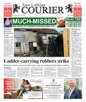 Cover of East Lothian Courier