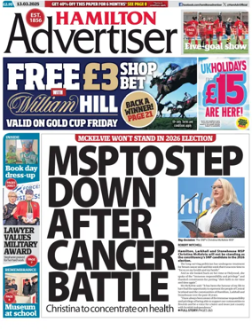 Cover of Hamilton Advertiser