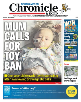 Cover of The Northampton Chronicle and Echo