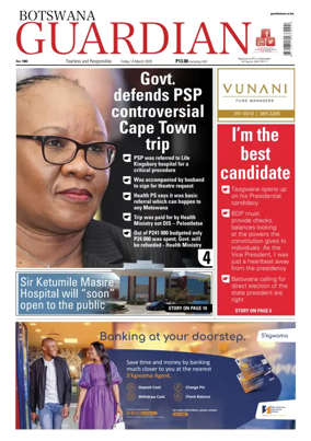 Cover of Botswana Guardian