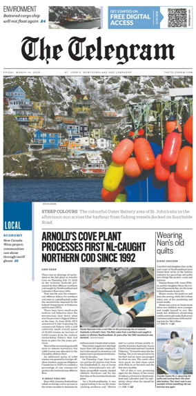 Cover of The Telegram (St. Johnâ€™s)