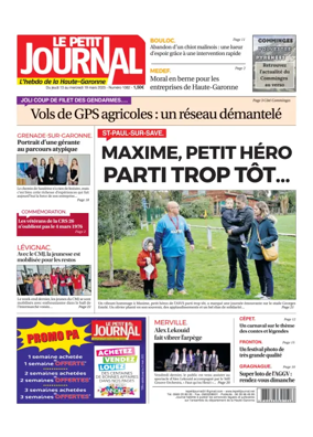 Cover of Le Petit Journal - L'hebdo du Pays Toulousain