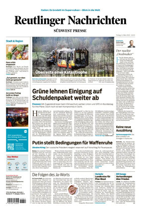 Cover of Reutlinger Nachrichten