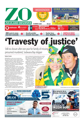 Cover of Zululand Observer - Weekender