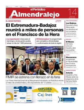 Cover of El Periódico de Almendralejo