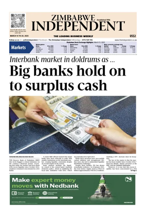Cover of The Zimbabwe Independent