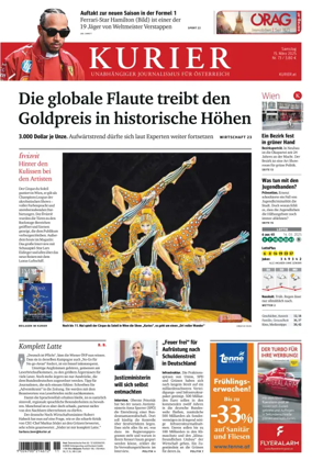 Cover of Kurier (Samstag)
