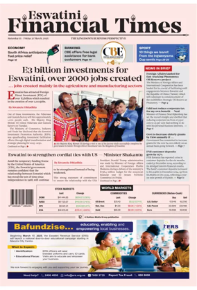 Cover of Eswatini Financial Times
