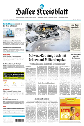 Cover of NW - Haller Kreisblatt