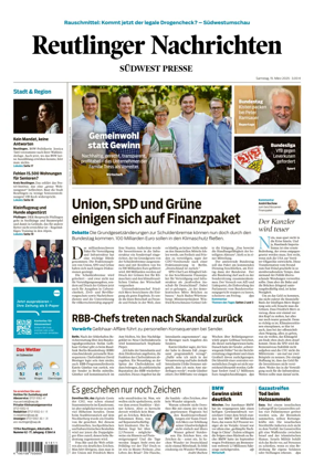 Cover of Reutlinger Nachrichten