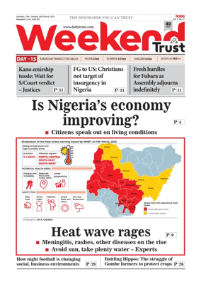 Cover of Weekly Trust