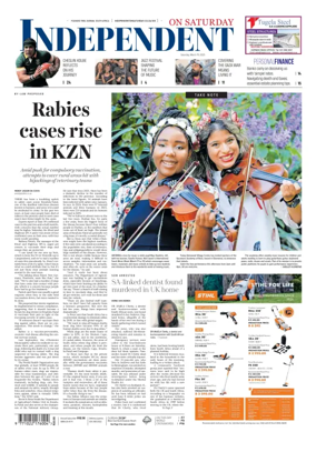 Cover of The Independent on Saturday