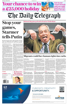 Cover of The Daily Telegraph - Saturday