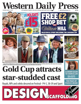 Cover of Western Daily Press (Saturday)