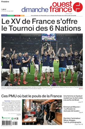 Cover of Dimanche Ouest France (Finistere)