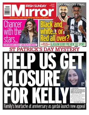 Cover of Irish Sunday Mirror