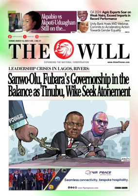 Cover of THEWILL NEWSPAPER