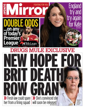 Cover of Sunday Mirror (Northern Ireland)