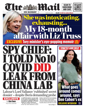Cover of The Mail on Sunday