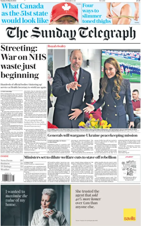 Cover of The Sunday Telegraph