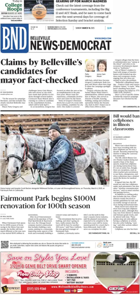 Cover of Belleville News-Democrat (Sunday)