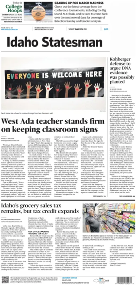 Cover of The Idaho Statesman (Sunday)