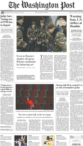 Cover of The Washington Post Sunday