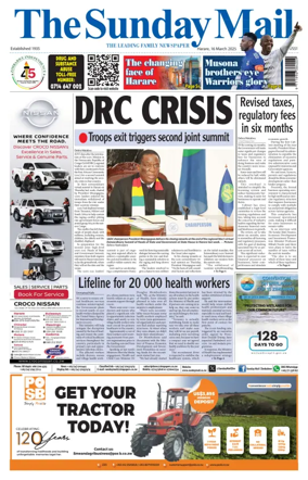 Cover of The Sunday Mail (Zimbabwe)