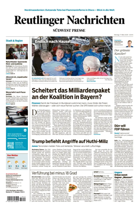 Cover of Reutlinger Nachrichten