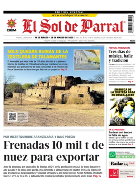 Cover of El Sol de Parral