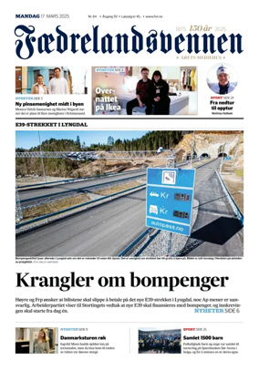 Cover of Faedrelandsvennen