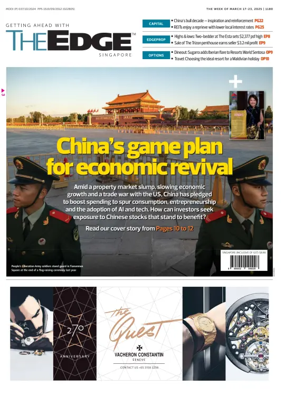 Cover of The Edge Singapore