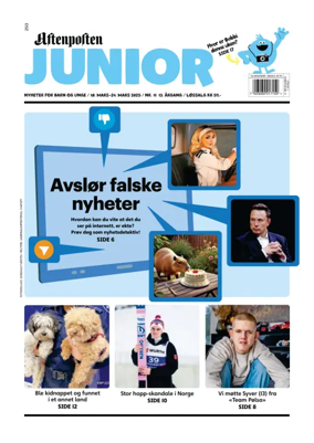 Cover of Aftenposten Junior
