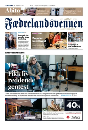 Cover of Faedrelandsvennen
