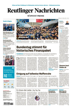 Cover of Reutlinger Nachrichten