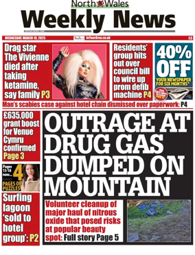 Cover of North Wales Weekly News