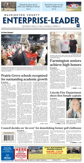 Cover of Washington County Enterprise-Leader